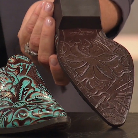 BATTISTA tooled mules - Picture 4 of 7